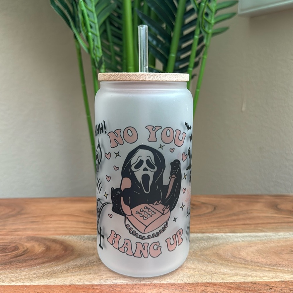 🆕 Spooky Halloween Can Glass Cup ‼️ FINAL PRICE ‼️